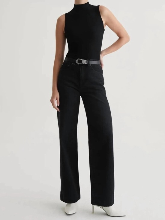 Ag Adriano Goldschmied Denim - AG Adriano Goldschmied jeans Kora High waist wide leg black size 32